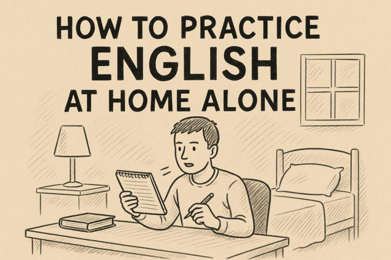 How to Practice English at Home Alone